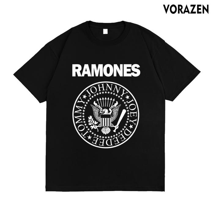 Jual KAOS RAMONES KAOS MUSIK PREMIUM QUALITY T-SHIRT Putih