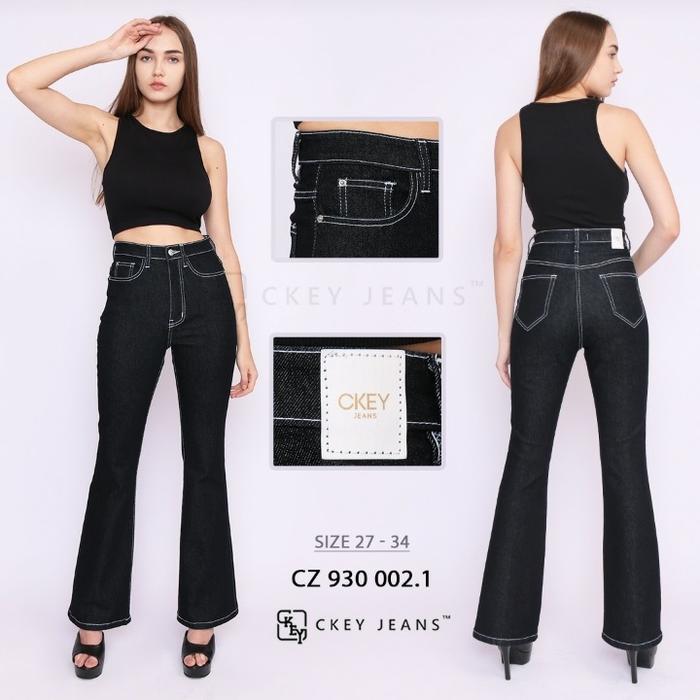 Gambar Celana Jeans Cutbray Highwaist Garment - Hitam Garmet, 27 dari valents oficial olshop undefined Tokopedia