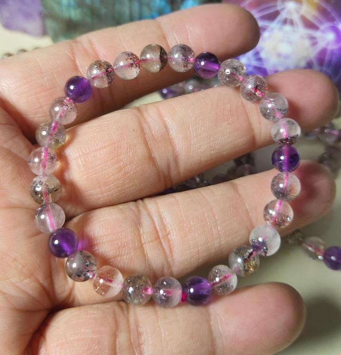 Gambar Bracelet / Gelang Darker Super Seven Melody 6,5 - 7 mm TOP GRADE A++ dari Geometri Indo undefined Tokopedia