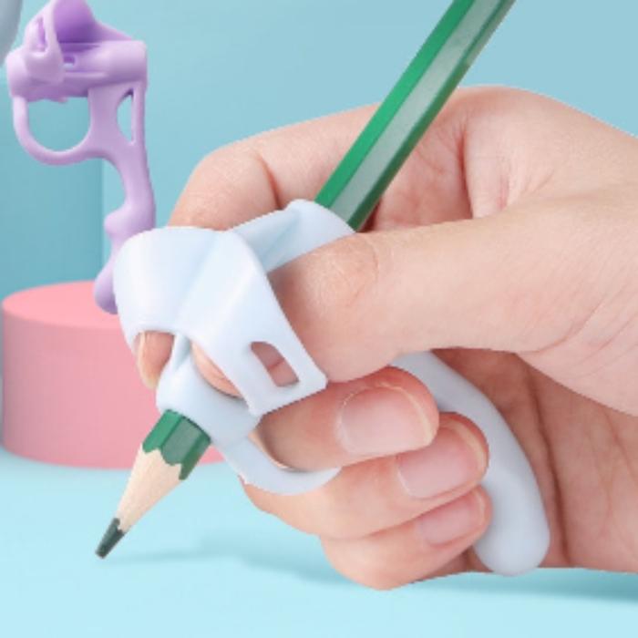 Gambar Pencil Grip 5 Jari - Alat Bantu Menulis Anak Belajar Tulis Silikon Wri - Ungu dari Stationery Factory Outlet undefined Tokopedia