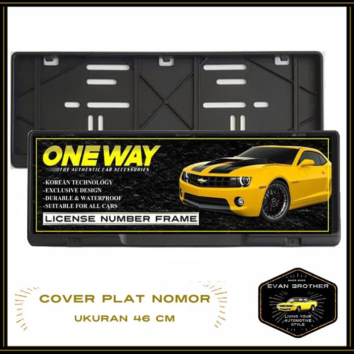 Gambar Tempat plat nomor / frame plat nomor / bingkai plat nomor mitsubishi - Hitam dari Evan Brother undefined Tokopedia