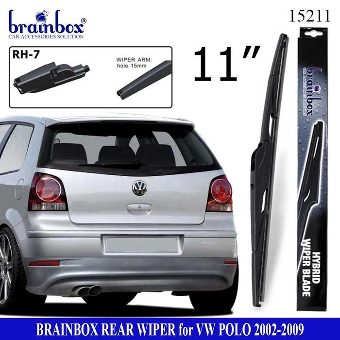 Gambar HIGH QUALITY Rear Wiper Blade VW Polo 2009-2018 Wiper Belakang Kaca - 2002-2009 dari Brainbox Car and Home undefined Tokopedia