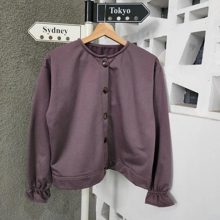 Gambar Coconut Button outher / Outer cardigan wanita / Baju atasan cwk - Burgundy dari EV Outdoor undefined Tokopedia