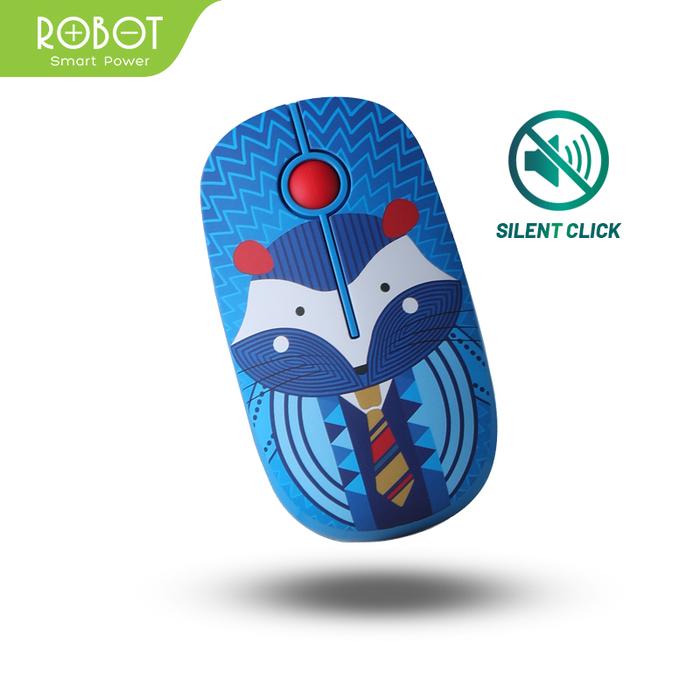 Gambar Mouse Wireless ROBOT M330 Stylish 2.4GHz Silent Optical 1600DPI - Hedgehog dari ROBOT PC INDONESIA undefined Tokopedia