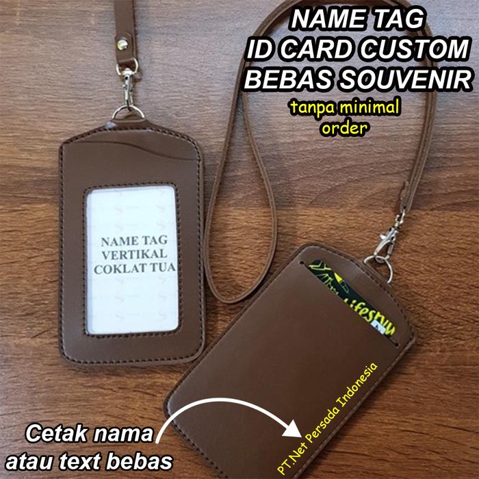 Gambar Name Tag Id Card Gantung Nama Custom Full Warna Sablon Souvenir Kantor - custom nama dari Kios Githa undefined Tokopedia