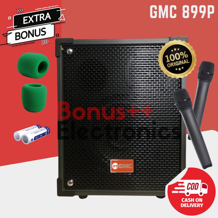 Gambar Speaker Portable Bluetooth GMC 899P ORIGINAL Free 2 Mic PLUS BONUS - Paket Komplit dari Bonus++ Electronics ID undefined Tokopedia