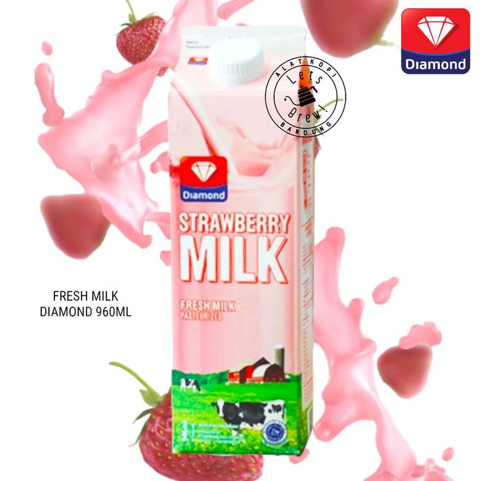 Gambar Fresh Milk Diamond 946ml Chocolate,Strawberry - strawberry dari Alat Kopi Bandung undefined Tokopedia