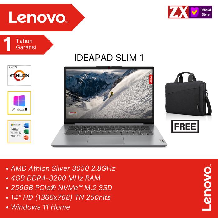 LENOVO IDEAPAD SLIM AMD ATHLON SILVER 3050U 4GB SSD 256GB 14