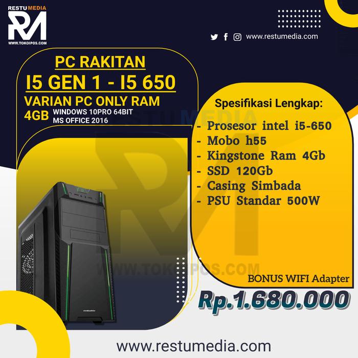 Gambar PC RAKITAN INTEL CORE i5 3470 / i7 2600 - 1.GEN1 PC ONLY dari RESTU KOMPUTER undefined Tokopedia