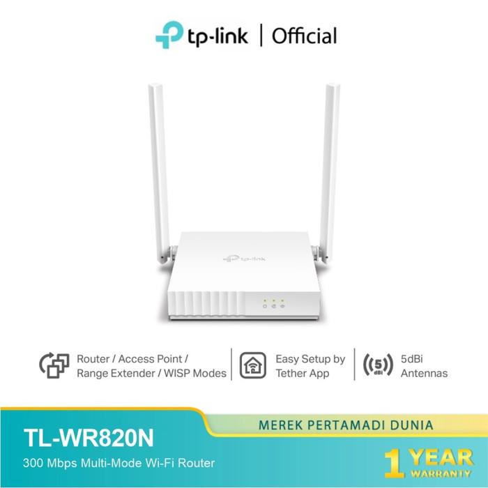 Gambar TP-Link TL-WR820N Wifi Router 300 mbps Wireless Networking dari Jogja Komputer Store undefined Tokopedia
