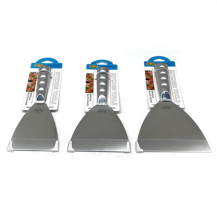 Gambar SEGI TEPPAN SCRAPER TEPPANYAKI SPATULA FULL STAINLESS - BESAR 15x23.5cm dari IDEA CULINARIA undefined Tokopedia