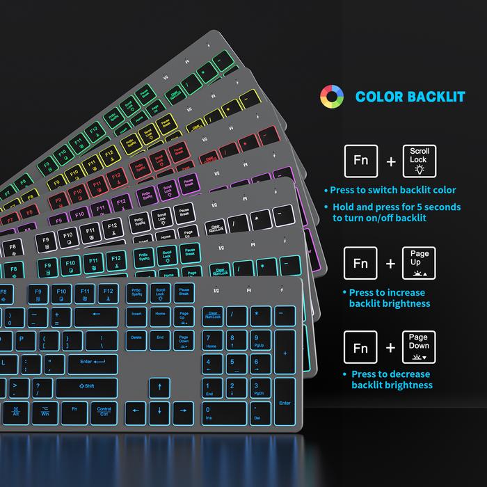 Gambar Keyboard ORIGINAL Backlight 7 color series AMAZON SERIES B.friend dari Click n Fit undefined Tokopedia