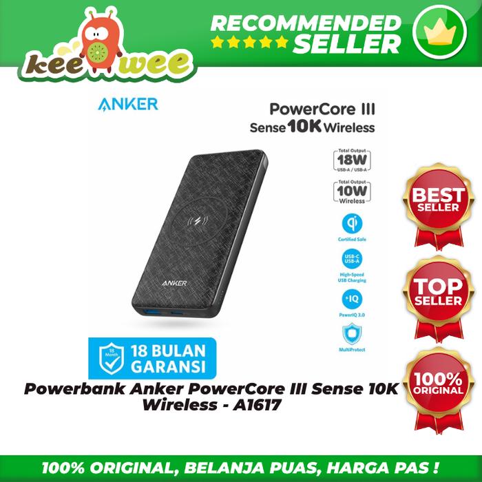 Jual Powerbank Anker PowerCore III Sense 10K Wireless A1617
