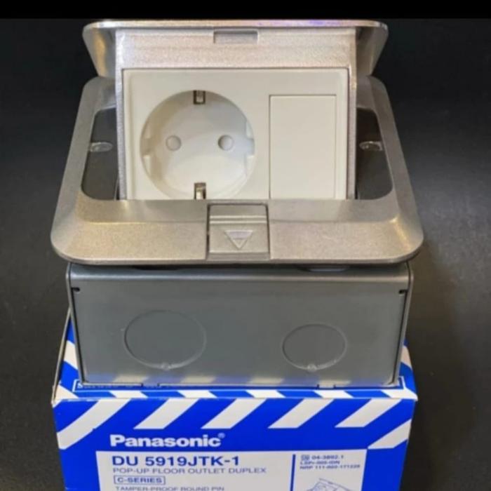 Gambar stop kontak lantai panasonic stop kontak arde tv - STOP ARDE+BLANK dari wewe electric undefined Tokopedia