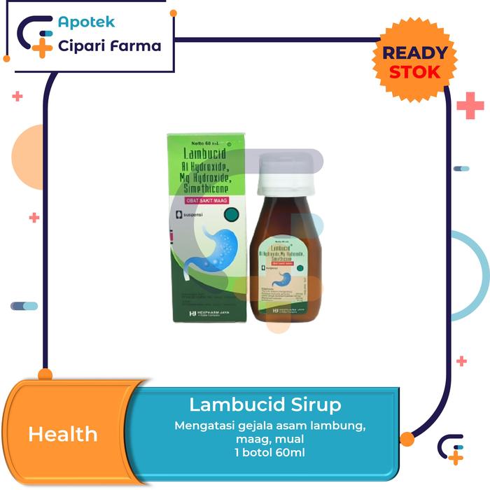 Gambar Lambucid Sirup Obat Pereda Sakit Maag | Asam Lambung 60ml & 100ml - 60ml dari Apotek Cipari Farma undefined 3 Tokopedia
