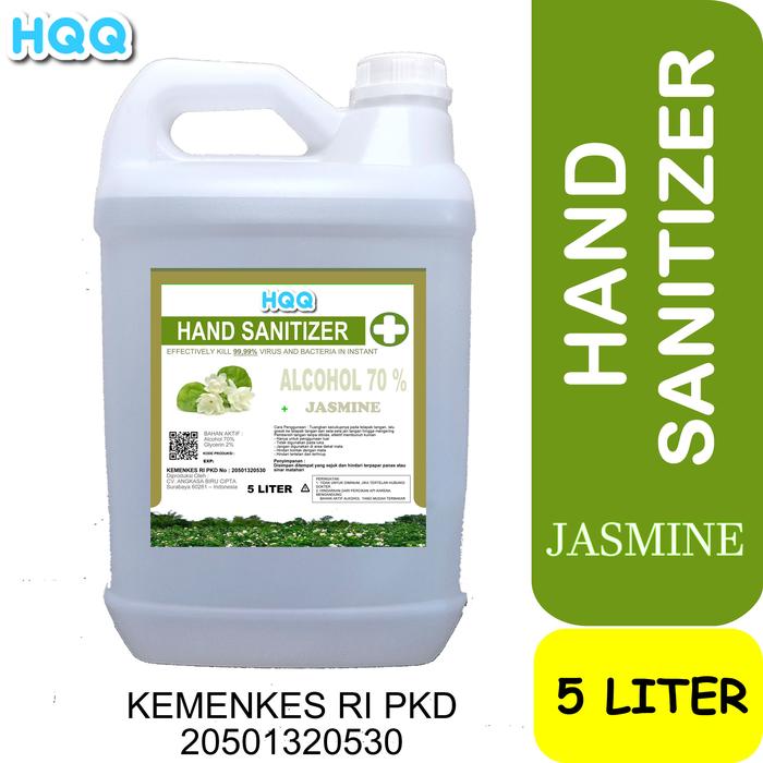 Gambar Hand Sanitizer / HANDSANITIZER JASMINE NEW cair 5 liter alkohol 70% dari Dailystore HQQ undefined Tokopedia