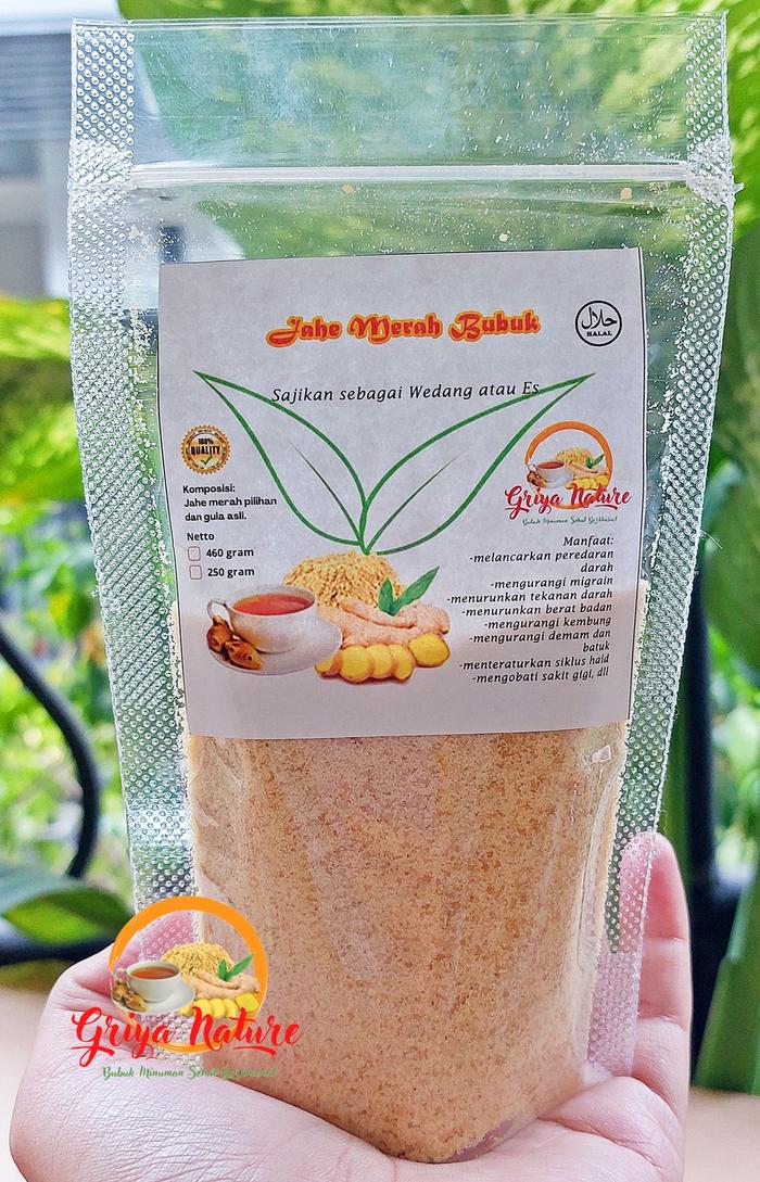 Gambar COD Minuman Jahe Merah Bubuk Instant Jamu Herbal Wedang Rempah Nikmat - 100 gr dari Griya.Nature undefined Tokopedia