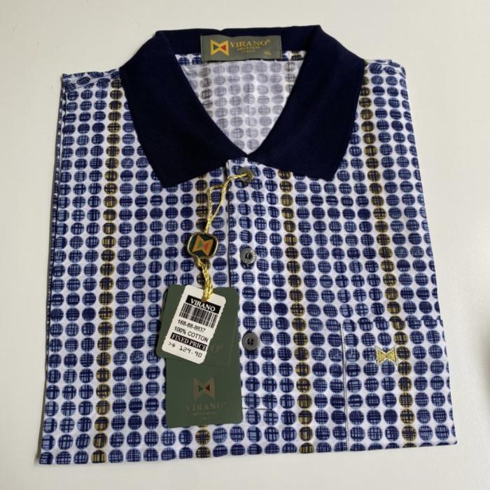 Gambar Polo Shirt Virano 80 Double MERCERISED PlatinumCode 8837 - Biru, M dari Virano Polo Shirt Golf undefined Tokopedia