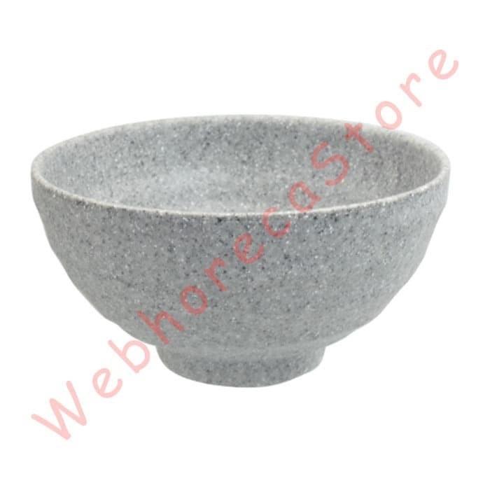 Gambar Rice Bowl Stone Grey 4" / Mongkok Nasi 10cm Melamine W3504A dari Webhorecastore undefined 5 Tokopedia