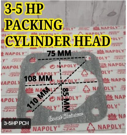 Gambar Packing Cylinder Head Kompressor 3-5HP Gasket 3 HP 5 HP Compressor - 3-5PH PCH dari SUMBER CAHAYAKU undefined Tokopedia