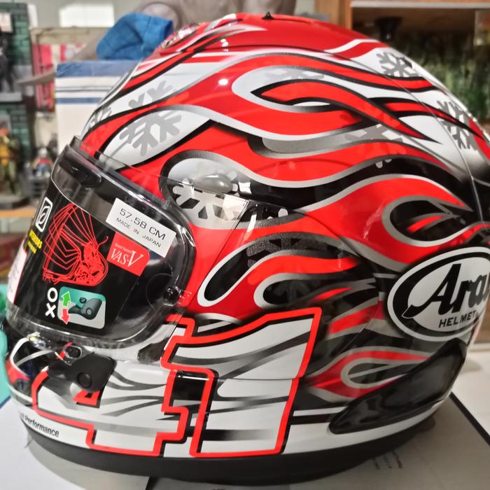 Gambar helm arai RX7X Haga GP japan (non sni) dari Jun's Toy undefined Tokopedia