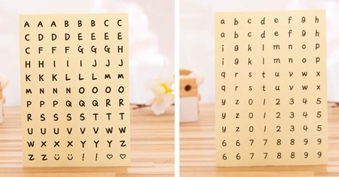 Gambar Sticker color Letter scrapbook DIY jurnal sticker alphabet huruf angka - Kuning, Huruf Kecil dari edutoysvon undefined Tokopedia