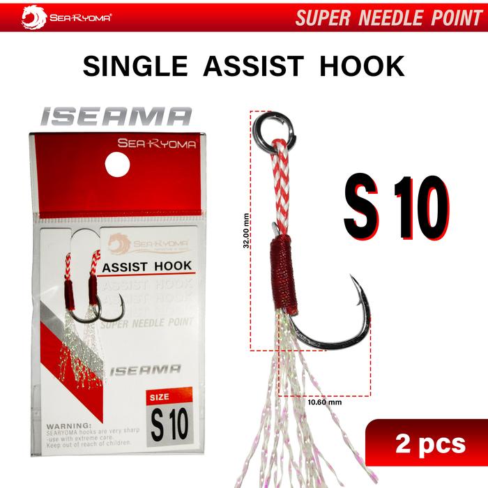 Gambar SeaRyoma Single Assist Fishing Hook Per Pack berisi 2 pcs dari Gudang Nelayan undefined Tokopedia