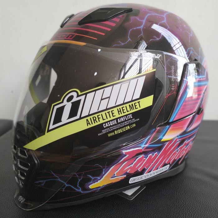 Icon Airflite Synthwave Helmet Icon Airflite Helmet Synthwave Glow