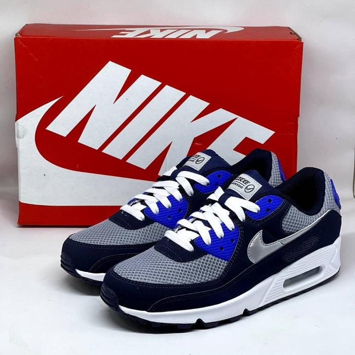 air max 90 navy blue and red