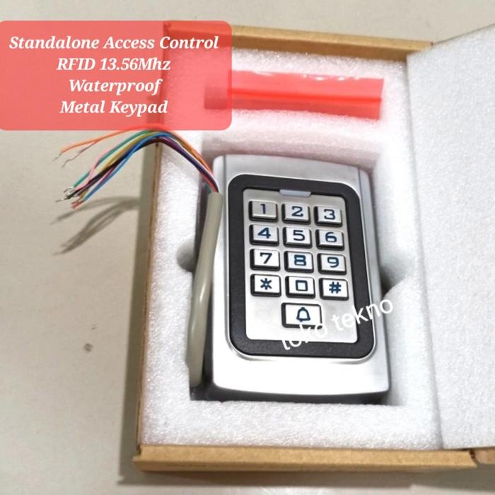 Jual RFID Standalone Access Control 13.56 Mhz Waterproof With Metal ...