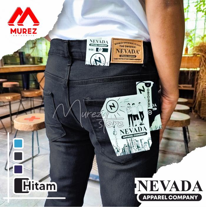 Gambar CELANA JEANS PANJANG PRIA PENCIL MURAH TERLARIS COD BAYAR DI TEMPAT - Hitam, PROMO 27 dari MUREZ STORE undefined Tokopedia