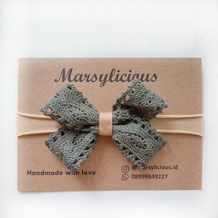 Gambar Marsylicious : Headband n hairpin - Yuki Bow - Army, Hairpin dari Marsylicious undefined Tokopedia