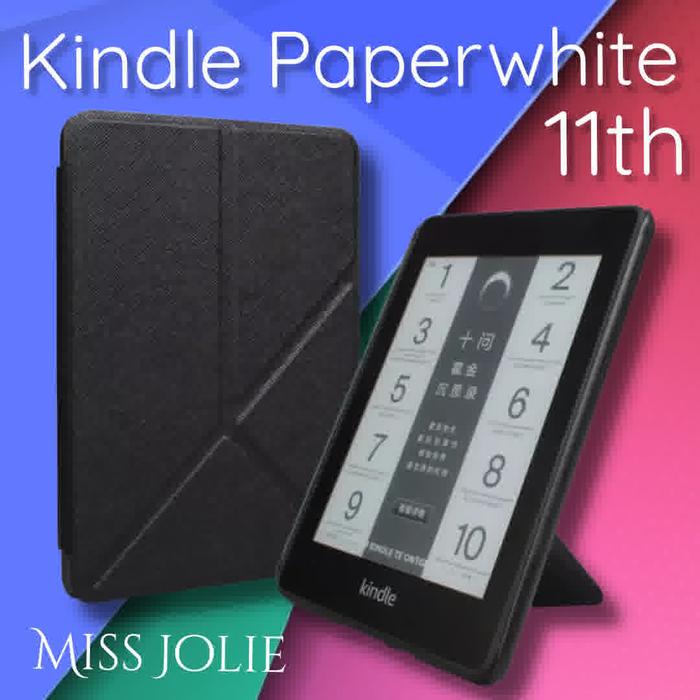 Gambar Origami Case Kindle Paperwhite 11th Signature Edition Cover Casing - Black dari Miss Jolie - Little Leaf undefined Tokopedia