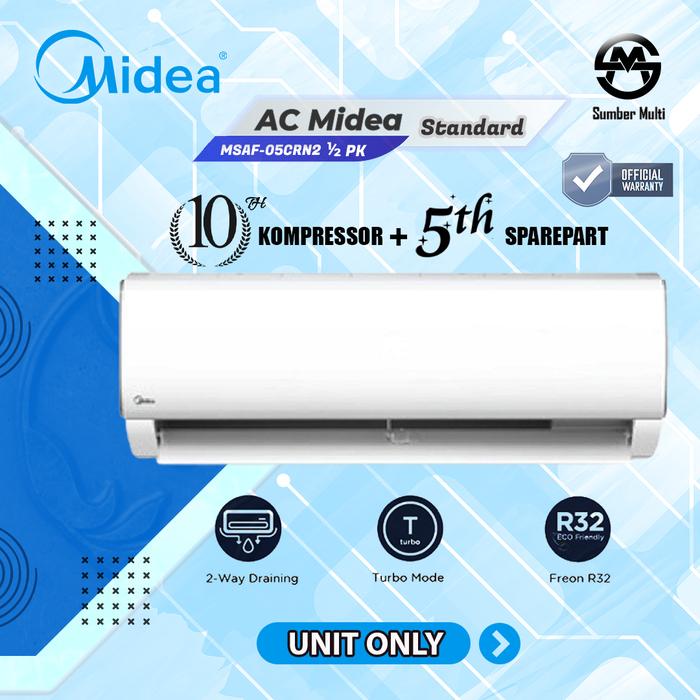 Gambar AC MIDEA MSAF - 05CRN2 - Standard 1/2 PK - R32 (MSAFE 05) - Unit Only dari PT Sumber Multi undefined Tokopedia