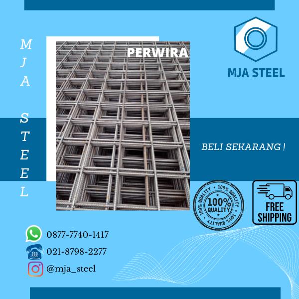 Gambar BESI WIREMESH M4 M5 M6 WIRE MESH M 4 5 6 MM 4MM SERTIFIKAT FULL SNI - PERWIRA, 4.7 mm dari MJAsteel_NEW undefined Tokopedia