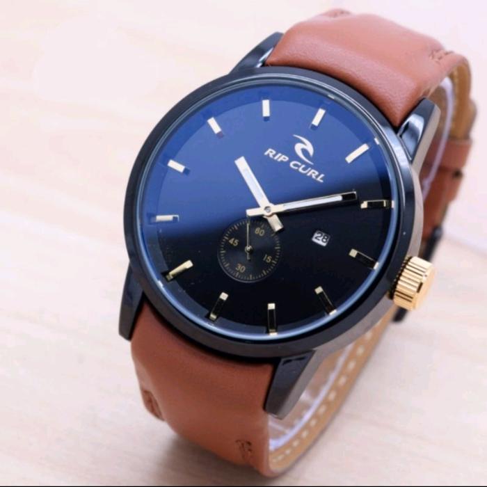 Gambar COD- Jam Tangan Pria Ripcurl Detroit Kulit Chrono Detik Tanggal Aktif - Coklat Tua LG dari Ros_Arloji10 undefined 3 Tokopedia