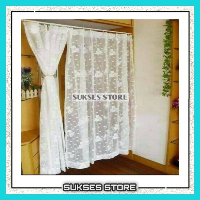 Gambar Tiang Tirai Gorden Flexible Tanpa Paku / Shower Curtain Rod 135 - 250c - 135 - 250cm, Non Bubble dari SUKSES STORE BALI undefined Tokopedia