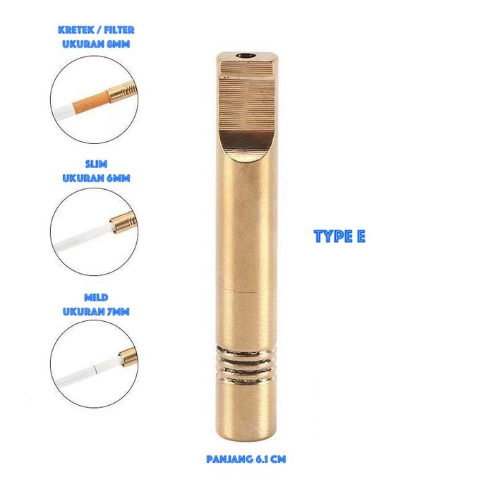 Jual PIPA FILTER ROKOK PERMANEN KRETEK MILD SLIM (SEMUA UKURAN) TANPA ...
