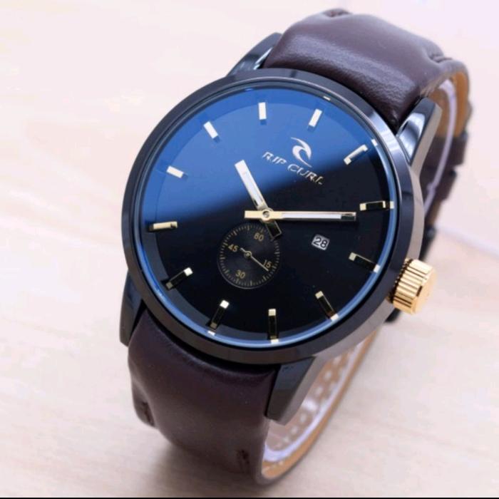 Gambar COD- Jam Tangan Pria Ripcurl Detroit Kulit Chrono Detik Tanggal Aktif - Coklat Tua LG dari Ros_Arloji10 undefined 2 Tokopedia