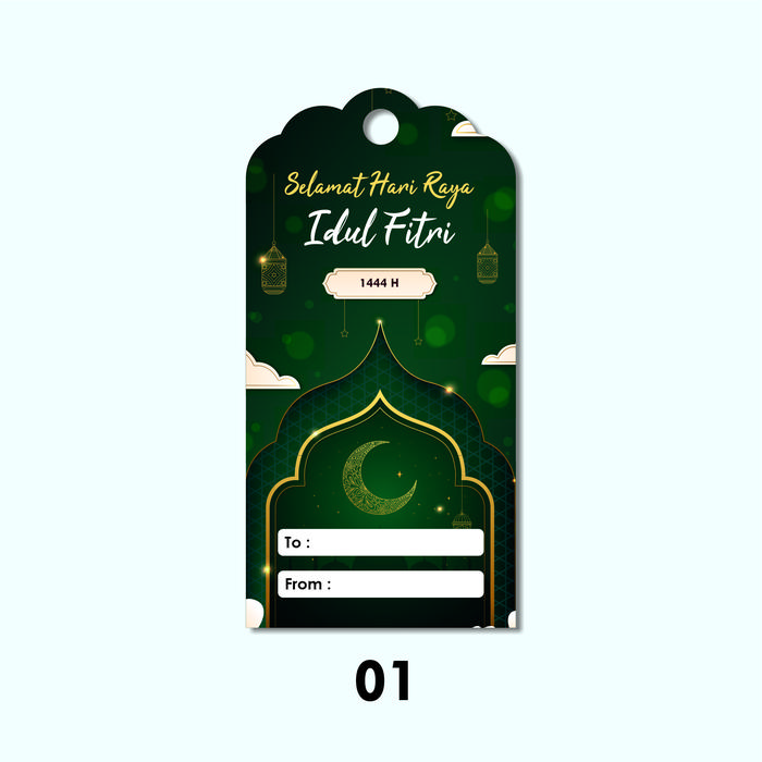 Gambar Hang Tag Idul Fitri / Tag Lebaran / Cetak Hang Tag Idul Fitri - 01 dari Nex Printshop undefined Tokopedia