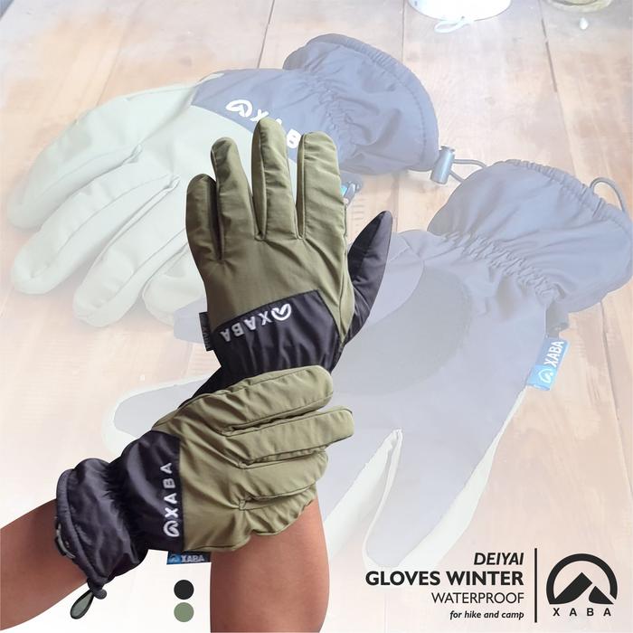 Gambar XABA Gloves winter deiyai - sarung tangan gunung - gloves summit - Hijau, L dari XABA undefined Tokopedia