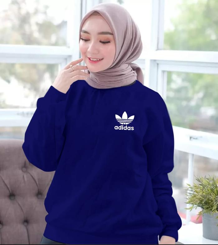 Gambar Baju Trendy Wanita ADS Terbaru-Kaos Distro Cewek Lengan Panjang - Navy, L dari Natural Cools undefined Tokopedia