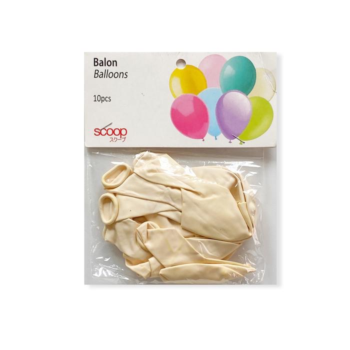 Gambar Scoop Balon Karet Polos (10pcs) 55421100 - Putih dari Scoop Ideas undefined Tokopedia