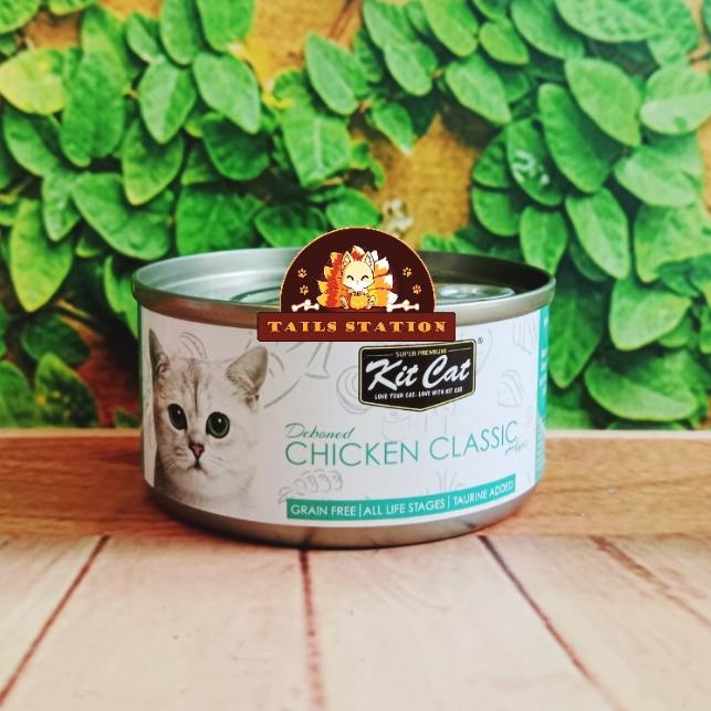 Gambar Cat Food Kit Cat Deboned 80gr Makanan Kucing Basah Kaleng Chicken Tuna - Chicken Classic dari Tails Station undefined Tokopedia