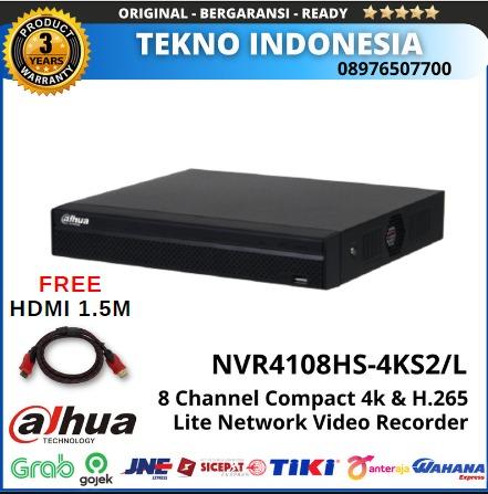 Registratore IP DAHUA NVR4108HS-4KS2/L - Per Sistemi Di Sicurezza - Foto 2