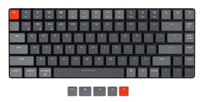 Gambar Keychron K3 Keycap Set - Dark Grey dari Nmtindo undefined Tokopedia