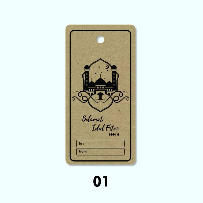 Gambar Cetak Hang Tag Kraft / Tag Idul Fitri/Tag Lebaran/ Hang Tag Ramadhan - 01 dari Nex Printshop undefined Tokopedia