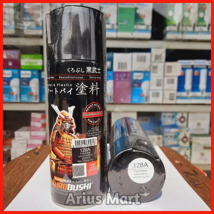 Gambar Pilok Samurai Flat Clear 128A Clear Doff 400ml Cat Semprot Pylok dari Duta Tools undefined Tokopedia