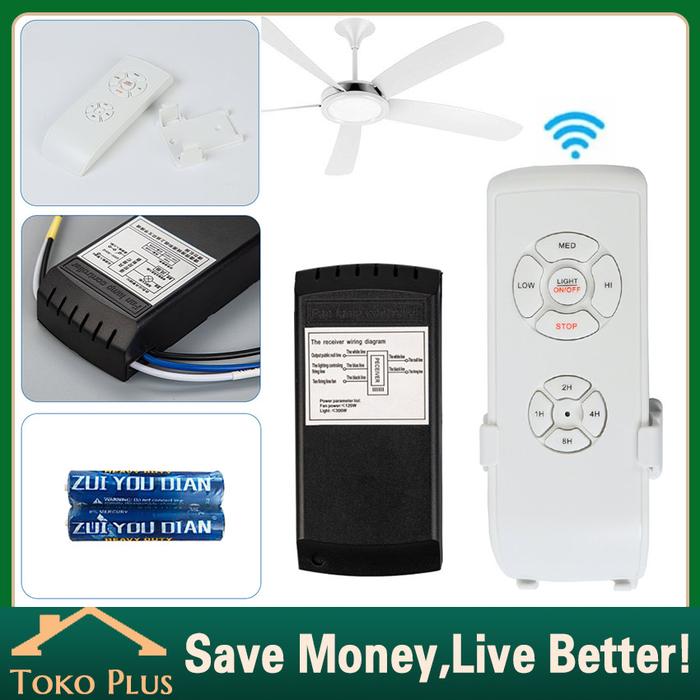 Gambar Saklar Wireless 220V Lampu Kipas Angin Stop Kontak Remote Control - RC dari Toko Plus ID undefined Tokopedia