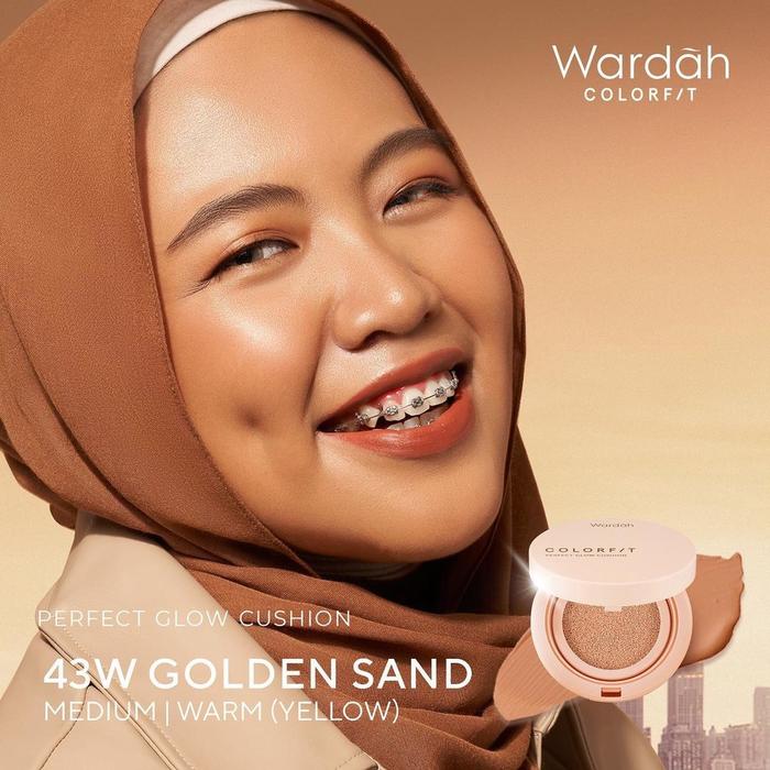 Gambar Wardah Colorfit Perfect Glow Cushion SPF 33 PA+++ 15g - 43W GOLDEN SAND, Refill dari stand market undefined Tokopedia